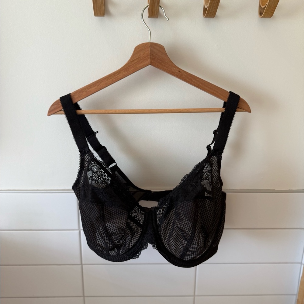 Elomi 38K Charley Black Lace Bra
